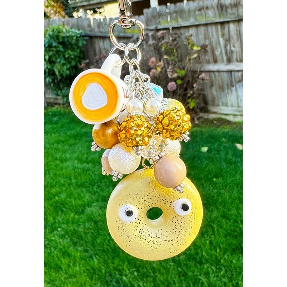Heidi Kenney x Kid Robot Everything Bagel Brunch Keychain Purse Bag Charm - Picture 3 of 9